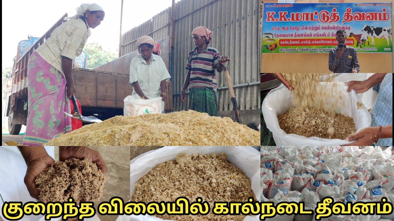 குறைந்த விலையில் கால்நடை தீவனங்கள் | KK Cattle feed | Uzhavan Tv