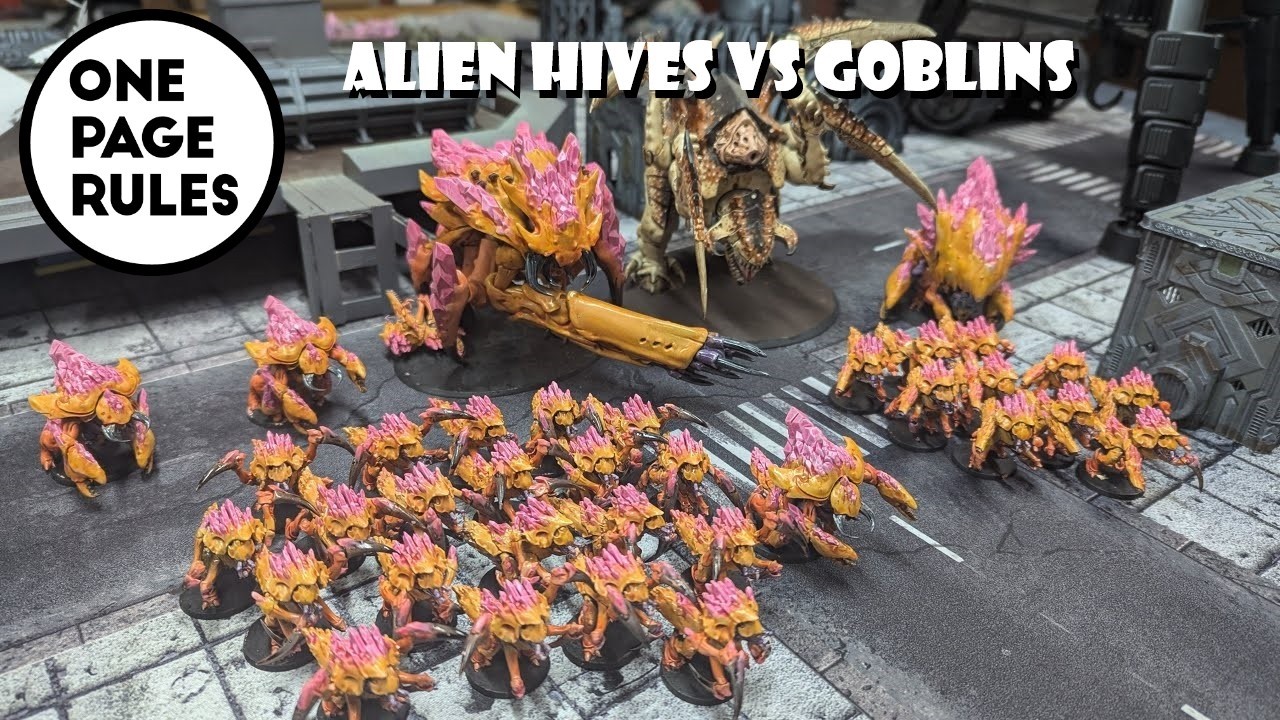 One Page Rules -- Alien Hives VS Goblins 3.5.2