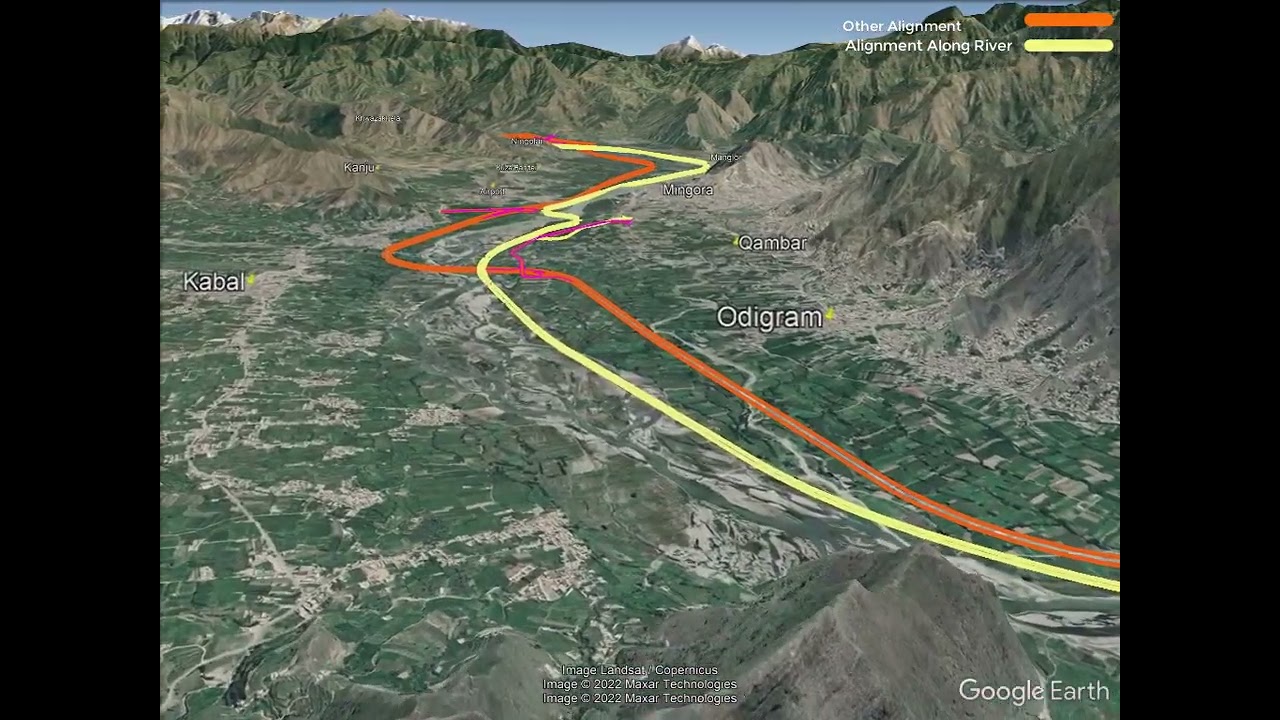 Swat Expressway Phase II Comparison