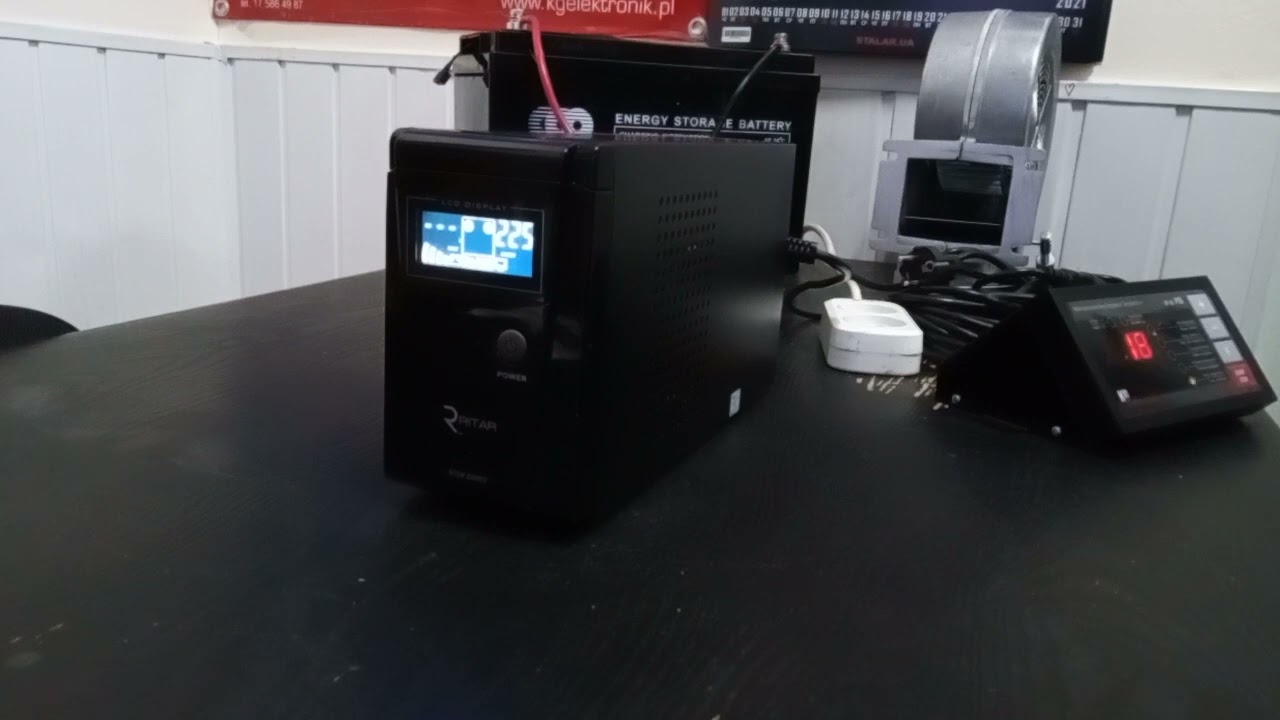 Ritar rtsw-600 lcd ИБП с правильной синусоидой под внешний АКБ  для котла Тепло Без Газа рекомендует