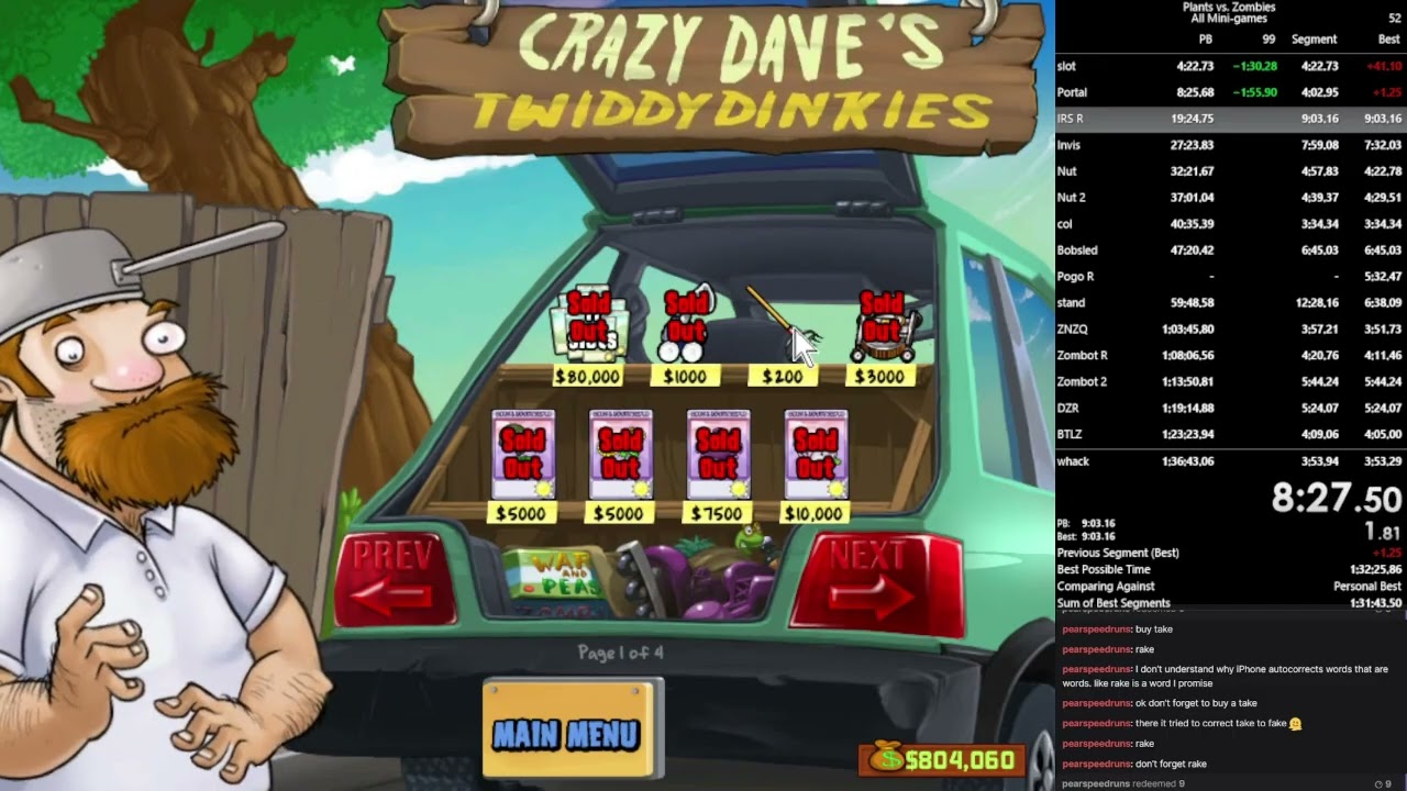 Plants vs Zombies All Minigames in 1:33:37