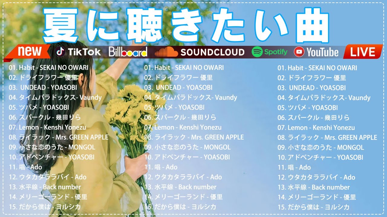 テンションあがる夏ソング💦夏に聴きたい曲 ドライブ 夏歌 サマーソング メドレー 💦JPOP summer song 夏うた・夏の歌💦💦夏の歌 2025