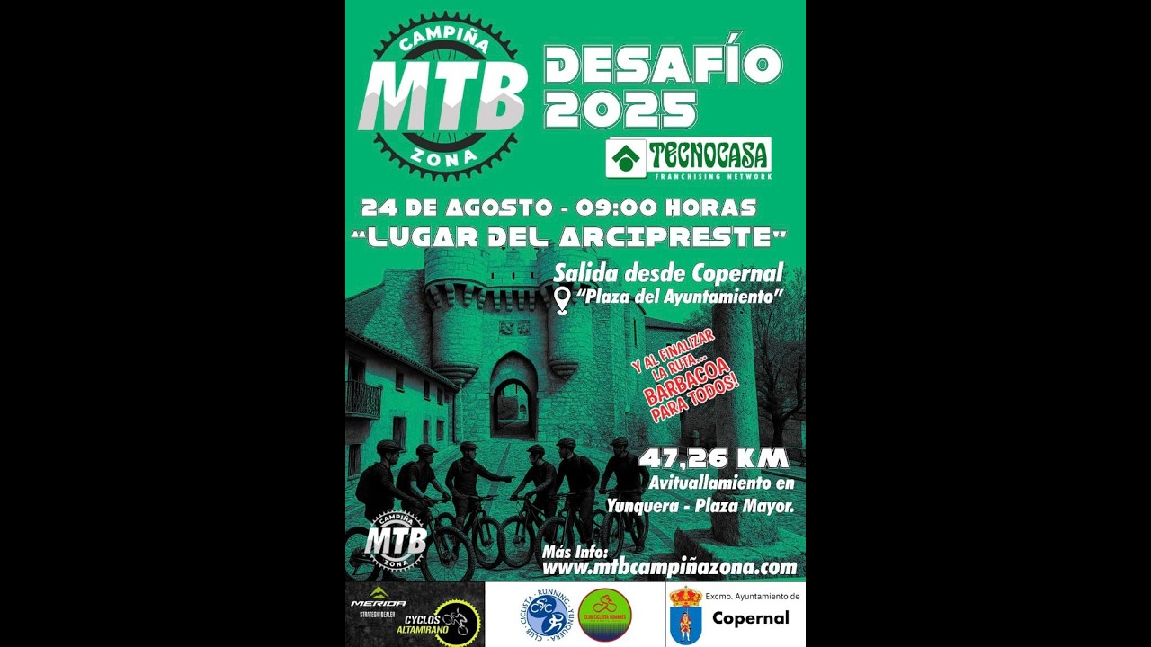 Marcha Lugar del Arcipreste 🚵‍♂️ Copernal – Hita | Ruta MTB Campiña Zona