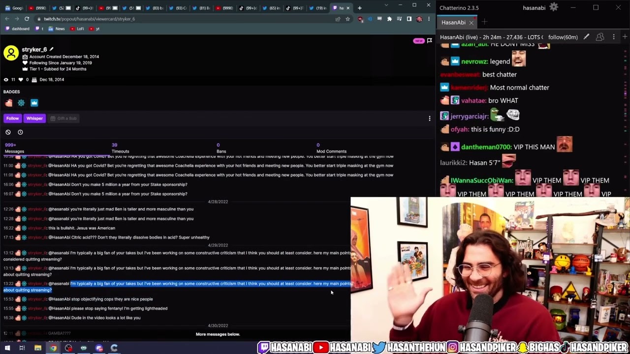 HasanAbi reads funny chat