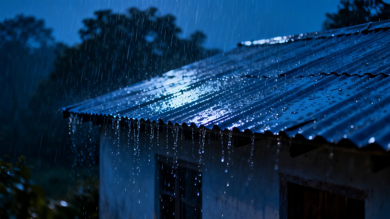 Fall Asleep Instantly in 3 Minutes with Heavy Rain | Rain Sounds & Distant Thunder for Deep Sleep