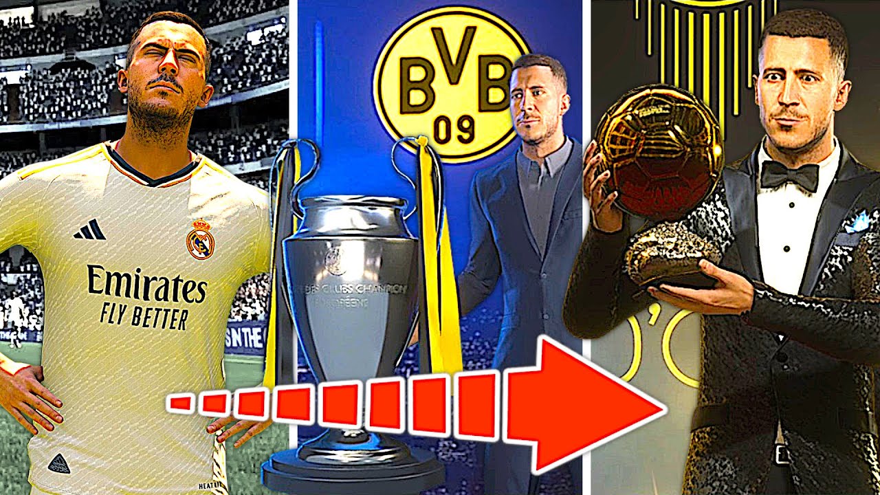 ICH RETTE DIE KARRIERE VON EDEN HAZARD !!! 🆘🔥 EA FC 24 Karriere Simulation