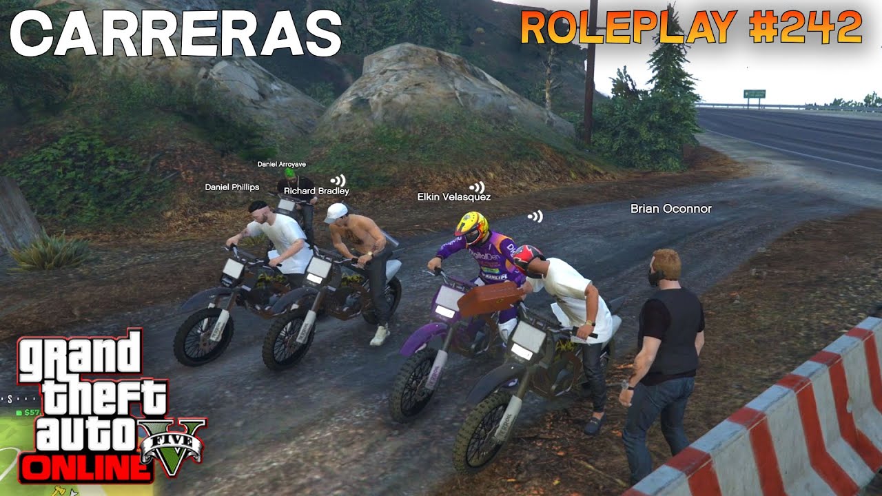 ¡CARRERA DE MOTOCROSS EN EL MONTE CHILIAD! | GTA V ROLEPLAY #242