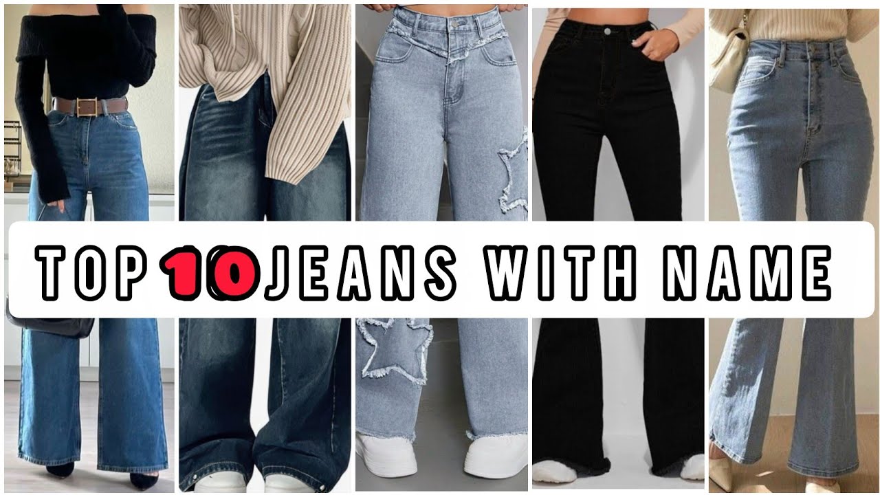 10 different types of jeans for girls with names🤗