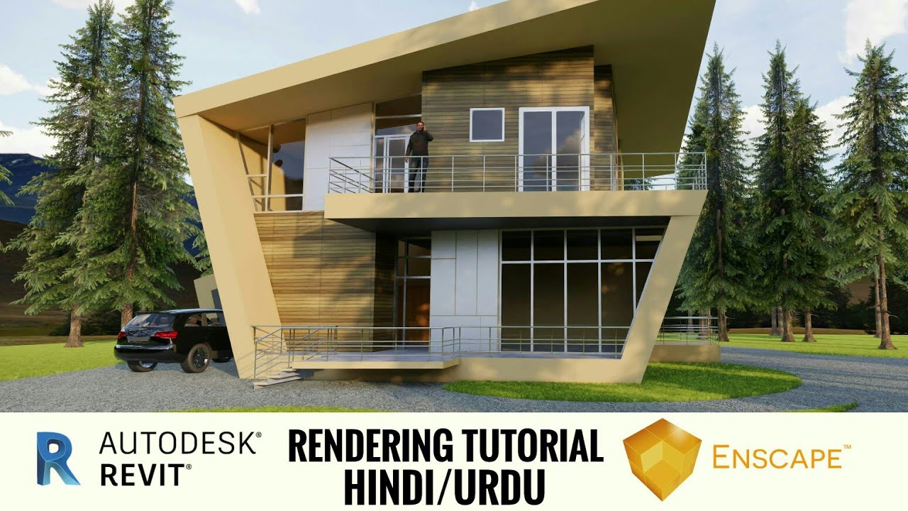 Enscape for Revit Rendering Tutorial | Real time rendering for Revit [Hindi/Urdu]
