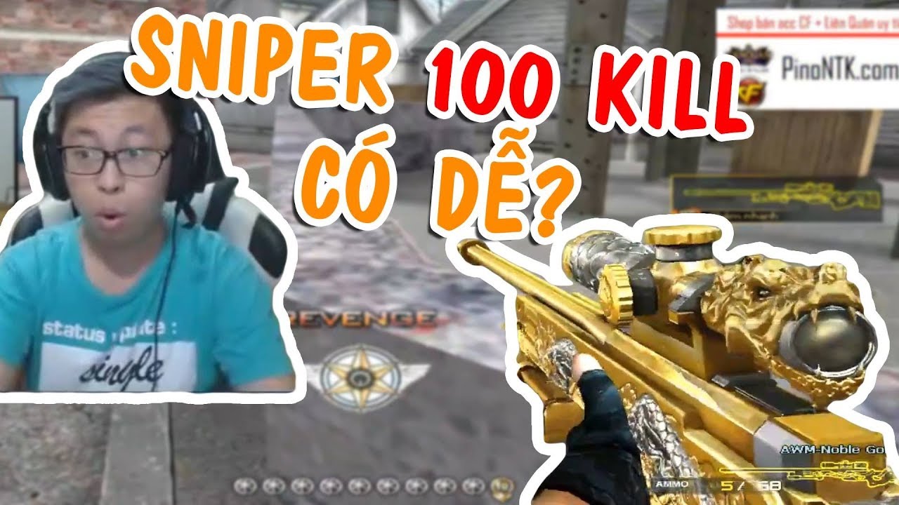 [ Bình Luận CF ] AWM VIP Noble Gold | TRÌNH ĐỘ SNIPER NGHÌN NĂM NTN ✔