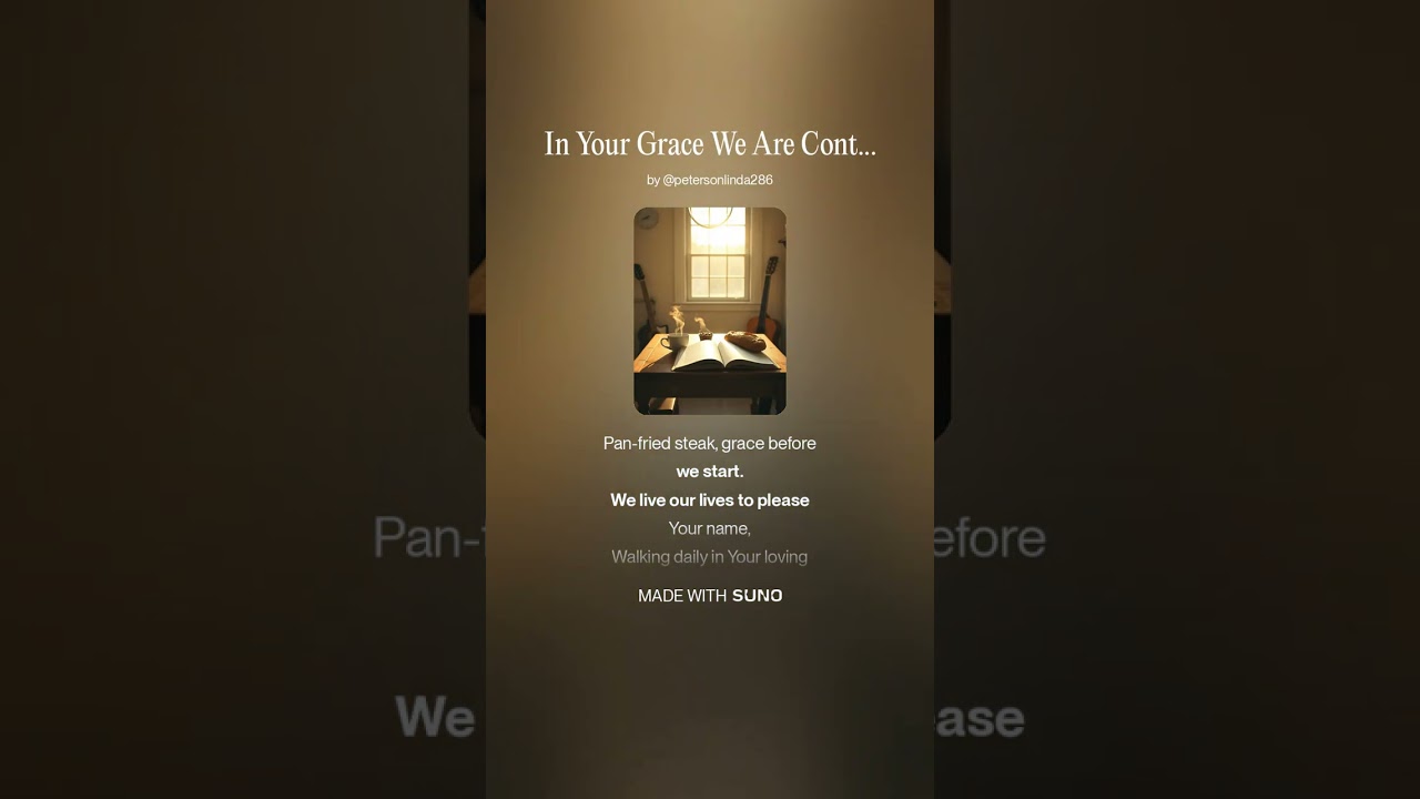 In Your Grace We Are Content