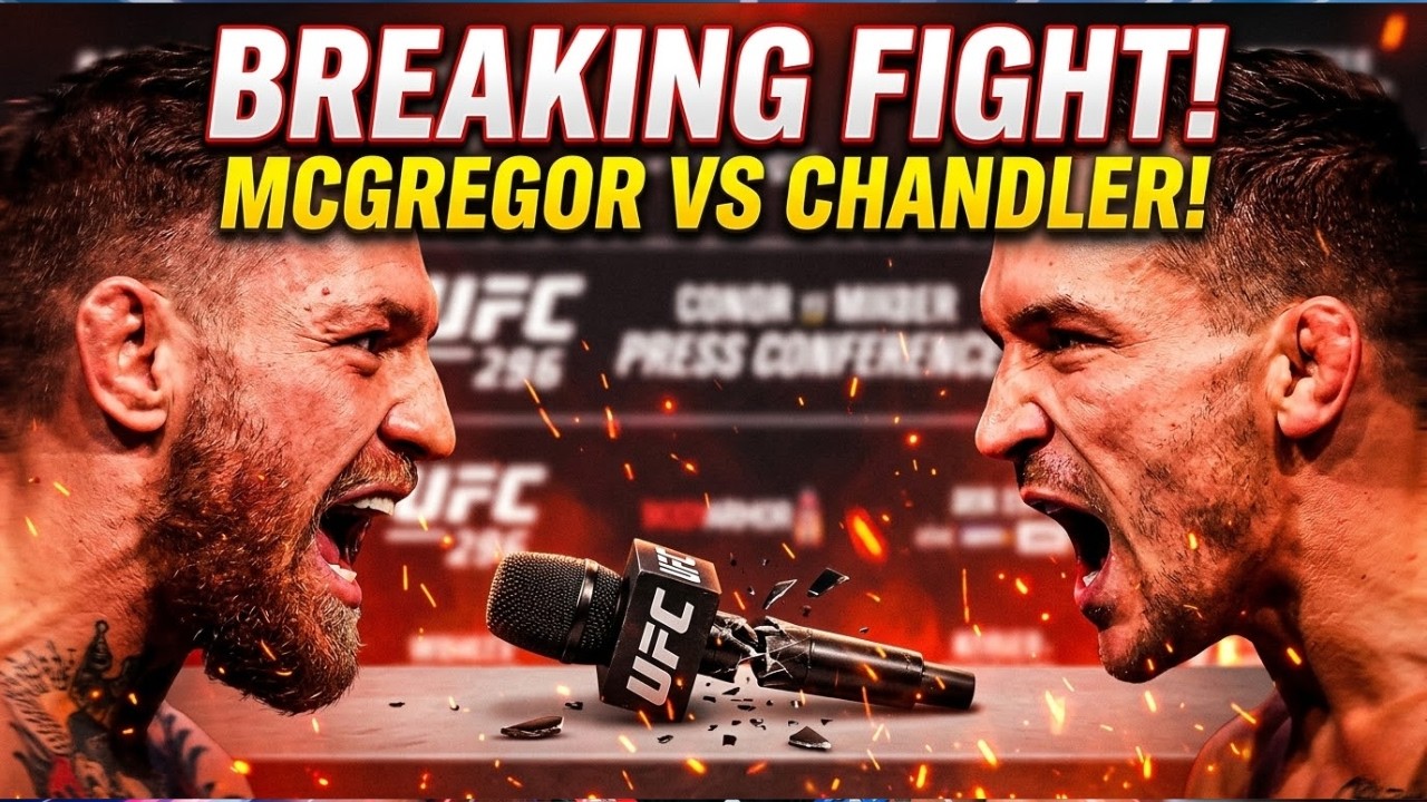 SHOCKING: Conor McGregor and Michael Chandler BRAWL at Press Conference!
