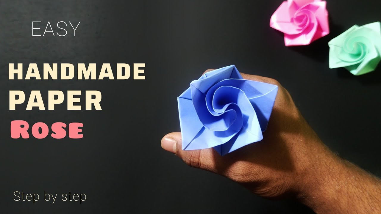 How to make Beautiful Paper Rose | Beautiful Diy flower making at Home | Origami Rose