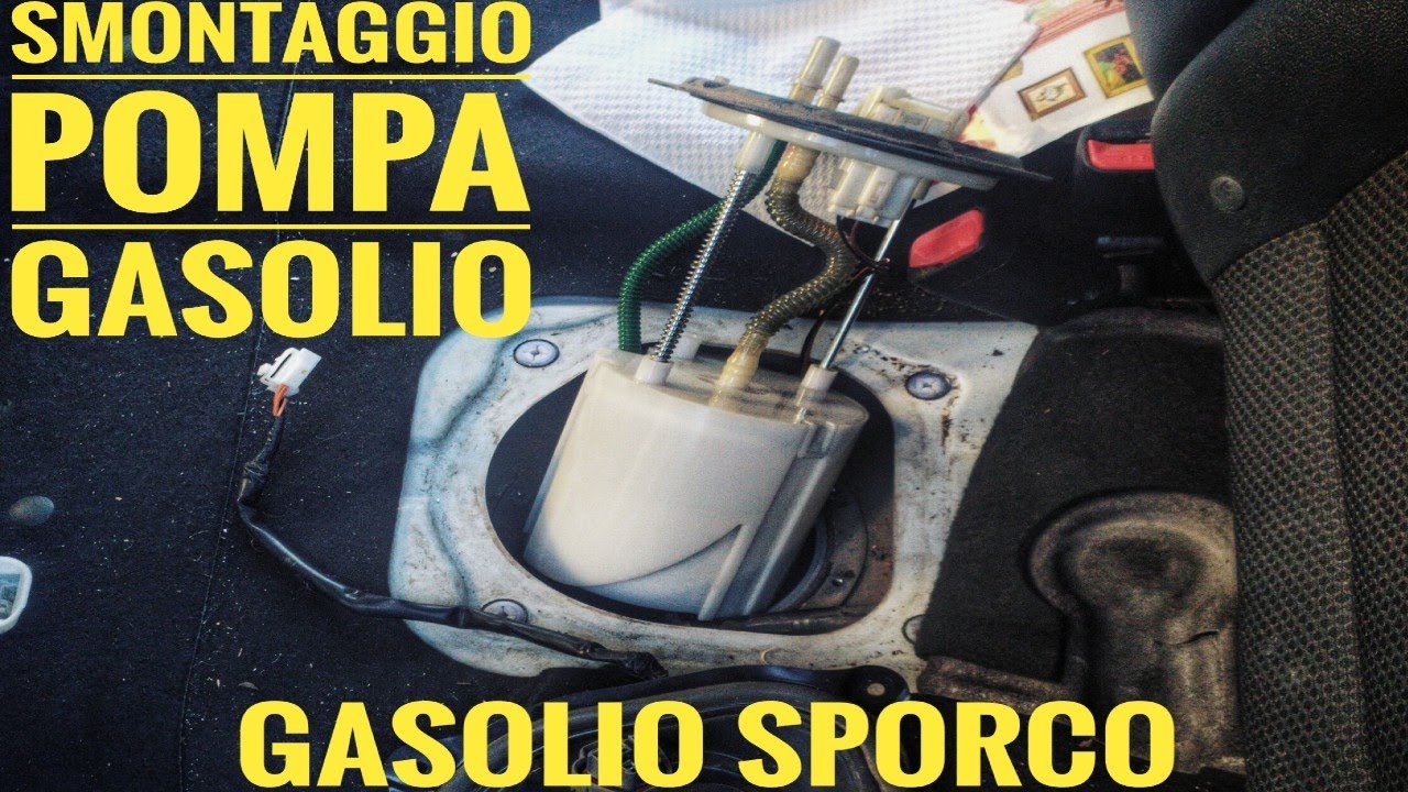 COME SMONTARE POMPA GASOLIO PESCANTE GASOLIO SPORCO