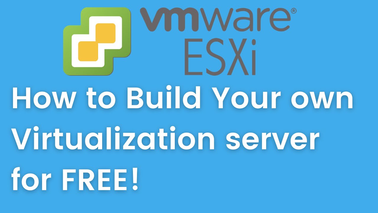 How to Build Your own Virtualization server for FREE using VMWare ESXi