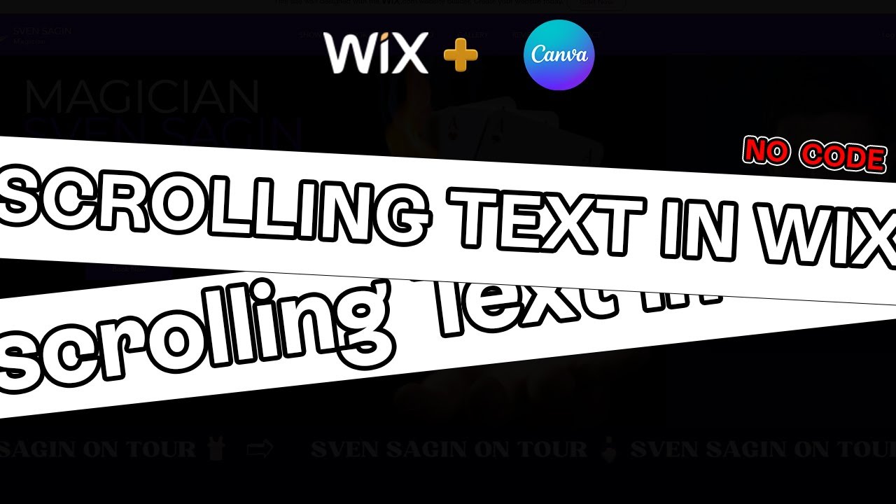 Scrolling/Marquee Text in Wix and Wix Studio | NO CODE for Beginners