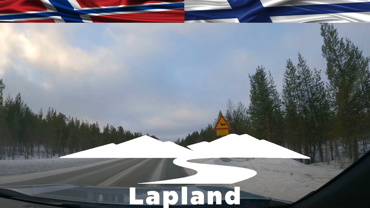 Winter Drive Finland: Ivalo - Kaunispää | 4K