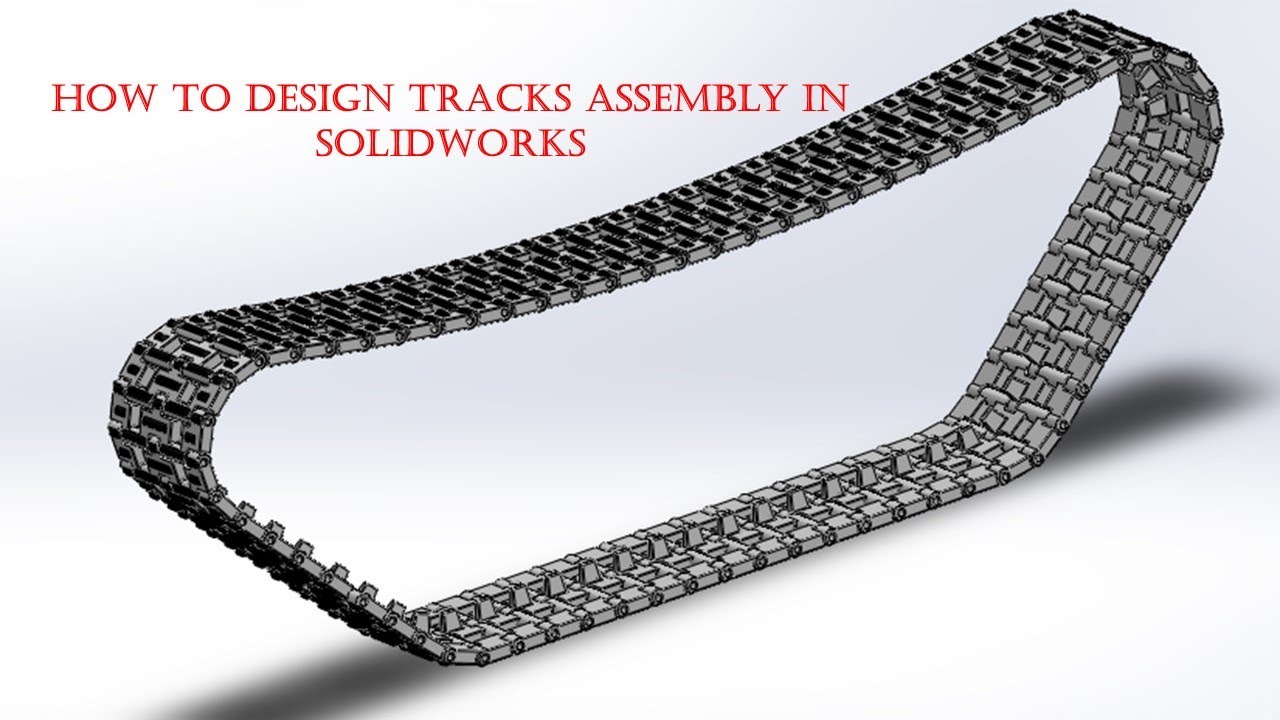 How to Design Tank Tracks in #solidworks  Using the Chain Feature (Step-by-Step #tutorial )