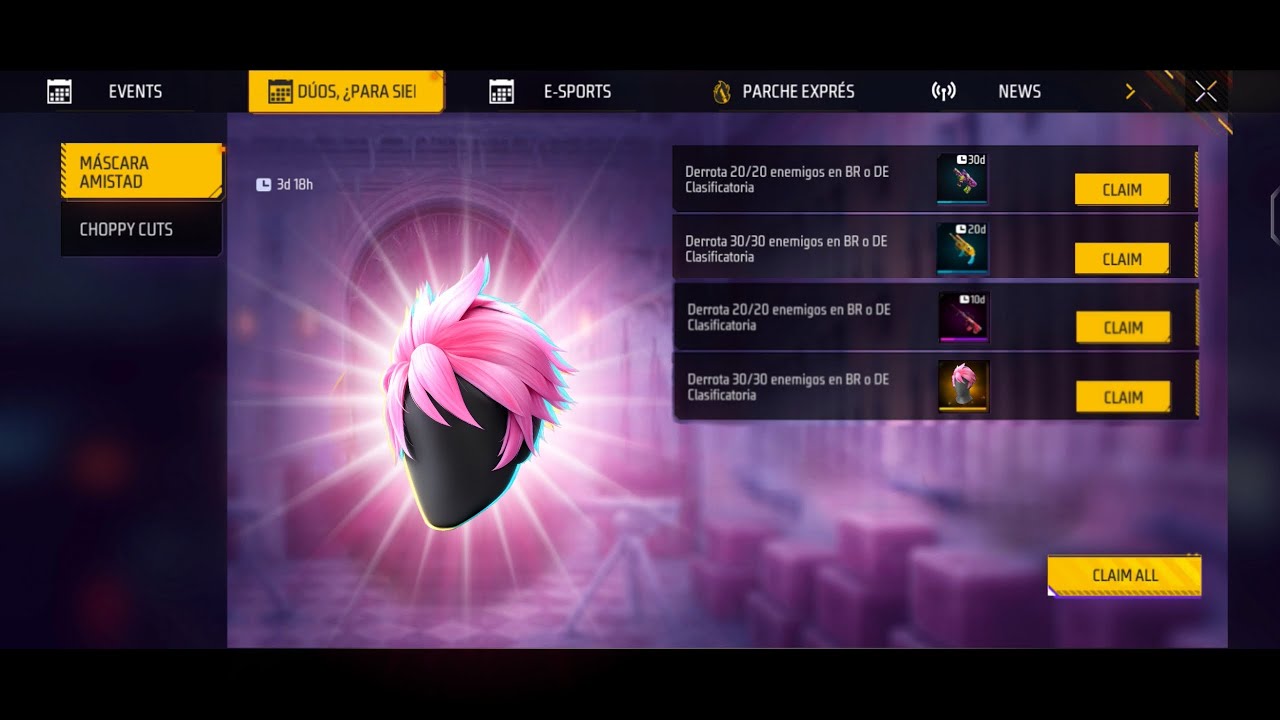 Complete mission to get free Exclusive Pink delight Hair Style 