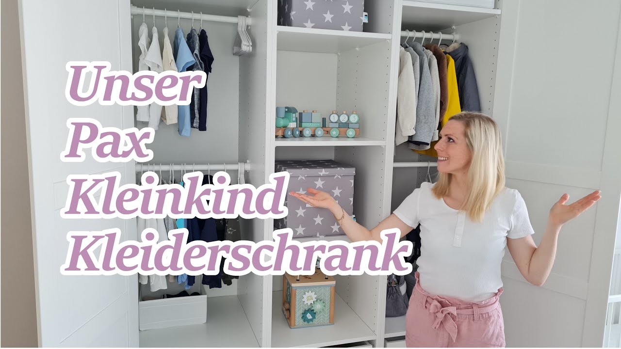 Kleinkind Kleiderschrank 💙 (Ikea Pax) Kinderzimmer organisieren + 5 Vorteile 👶I Alinasfamilytime