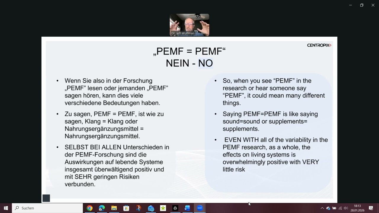 Das Science meets NectGen PEMF mit Nik Gleim, Prof. Dr. Wolf A. Kafka und Dr. Jeff Wulfman 28.1.2606