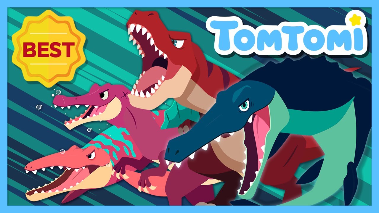 Los Dinos Más Fuertes! | Canciones Infantiles | Canción de dinosaurio #TOMTOMI en español