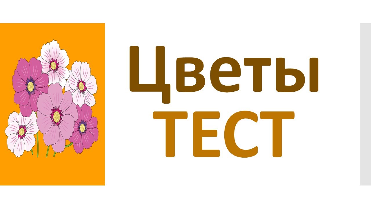 РКИ Цветы Тест Russian Flowers Test