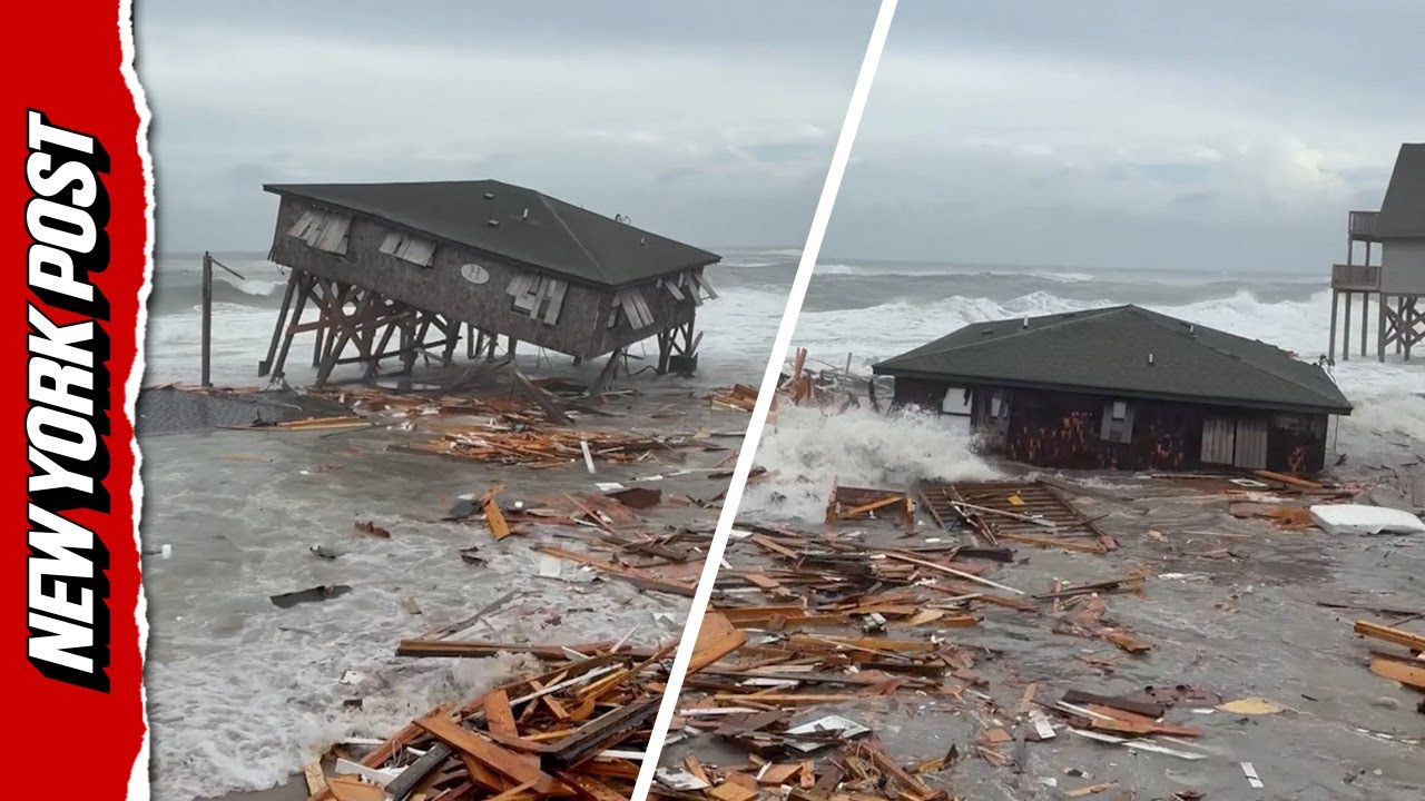 Hurricane Imelda Threatens North Carolina, Causing Beachfront Housing Collapses