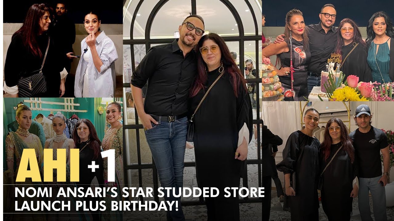 Nomi Ansari opens a GRAND store in Karachi I Iqra Aziz I Wedding Wear I AHI