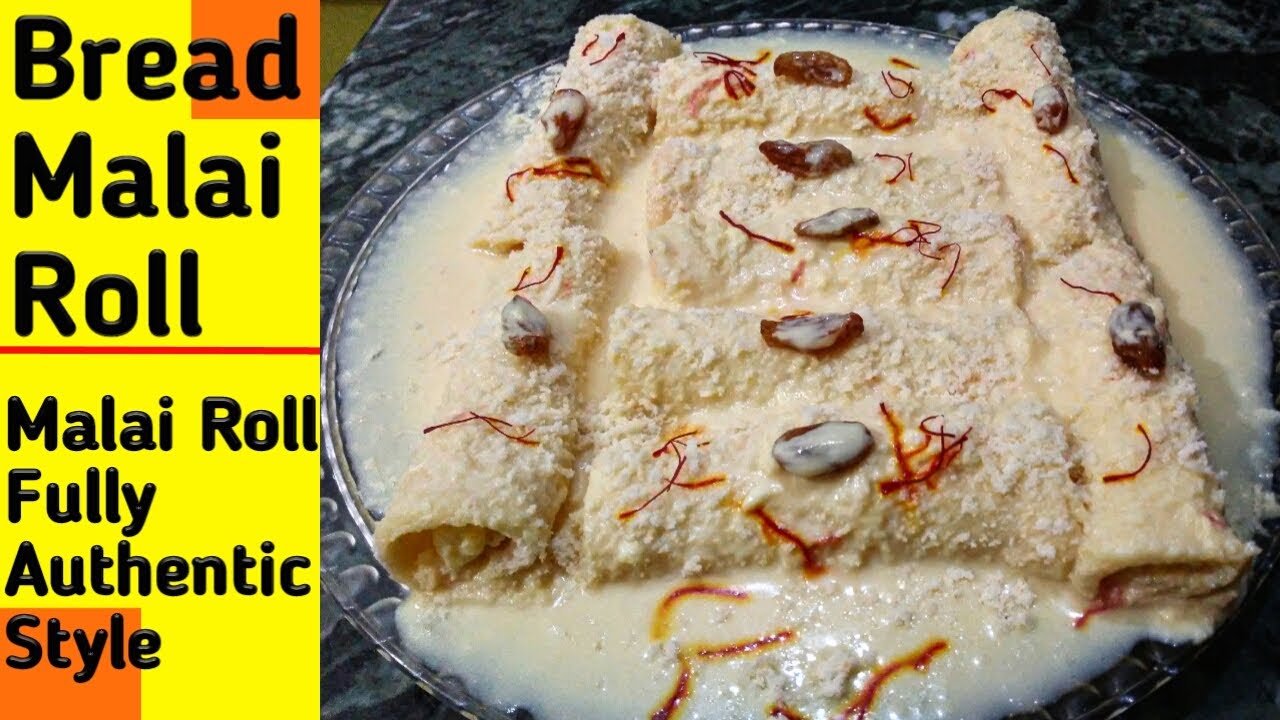 Instant Bread Malai Roll Recipe| Super Delicious Bread sweet Recipe| Malai Roll| Bhaskar Majumder