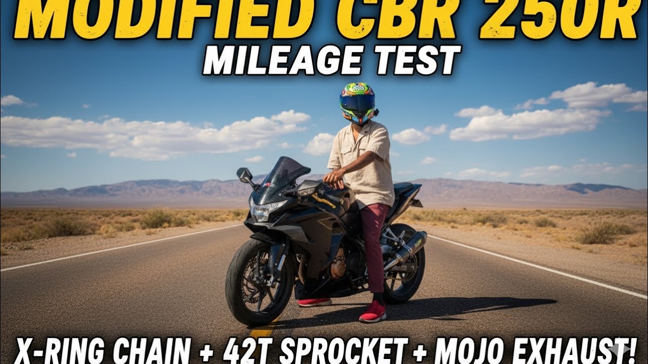 CBR 250r Mileage Test (Part-2) After Modifications! 