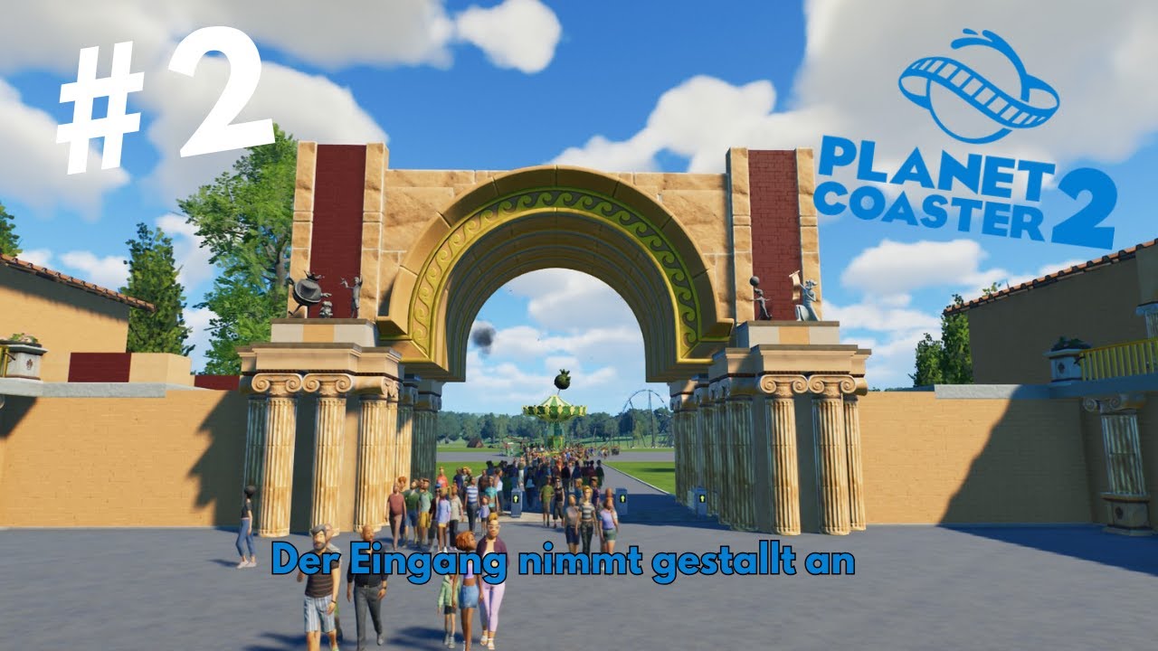 Der Eingang nimmt Gestalt an Planet Coaster 2