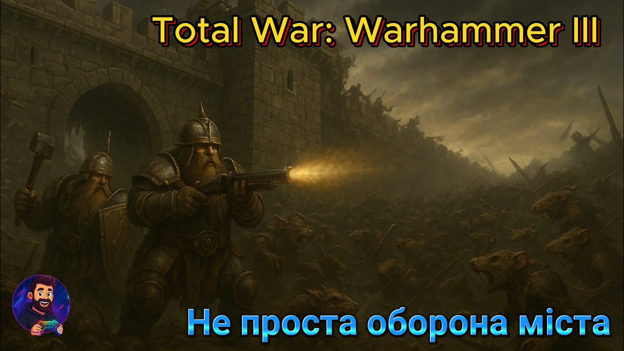 Не проста оборона міста в Total War: Warhammer3.