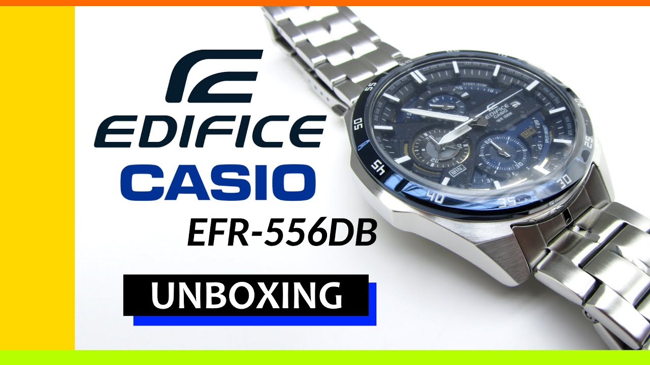 Casio Edifice EFR-556DB-2AVUEF Unboxing HD