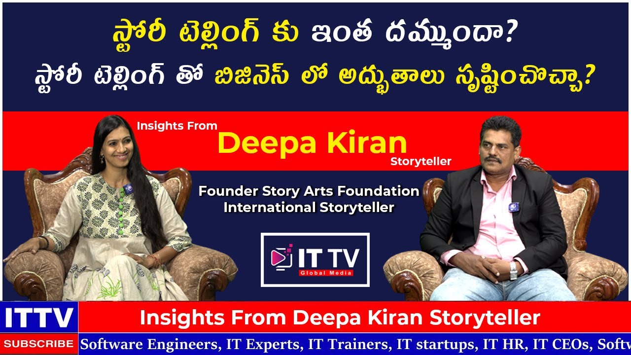 why storytelling matters | Special Interview With Storyteller Deepa Kiran | deepa kiran | ittv