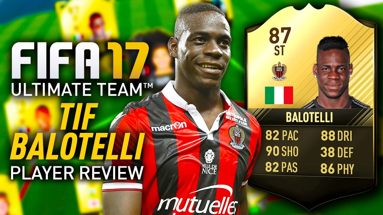 FIFA 17 TIF BALOTELLI (87) *98 STRENGTH* PLAYER REVIEW! FIFA 17 ULTIMATE TEAM!
