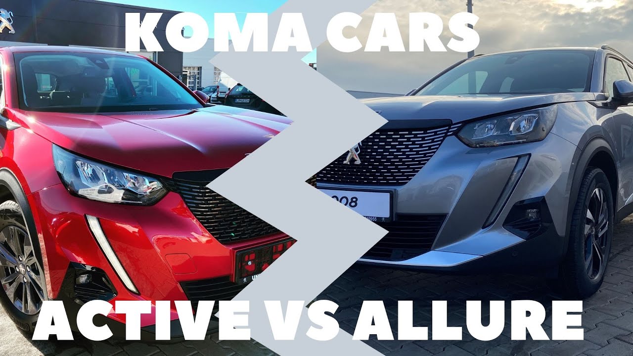 НОВЫЙ Peugeot 2008 Active vs Allure - Сравнение (интерьер / экстерьер) 4K