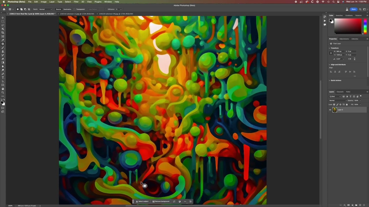 Photoshop High—Making Abstracts with Midjourney and Photoshop Beta