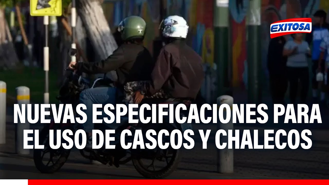 🔴🔵MTC aprueba especificaciones técnicas para el uso de casco y chaleco en motociclistas