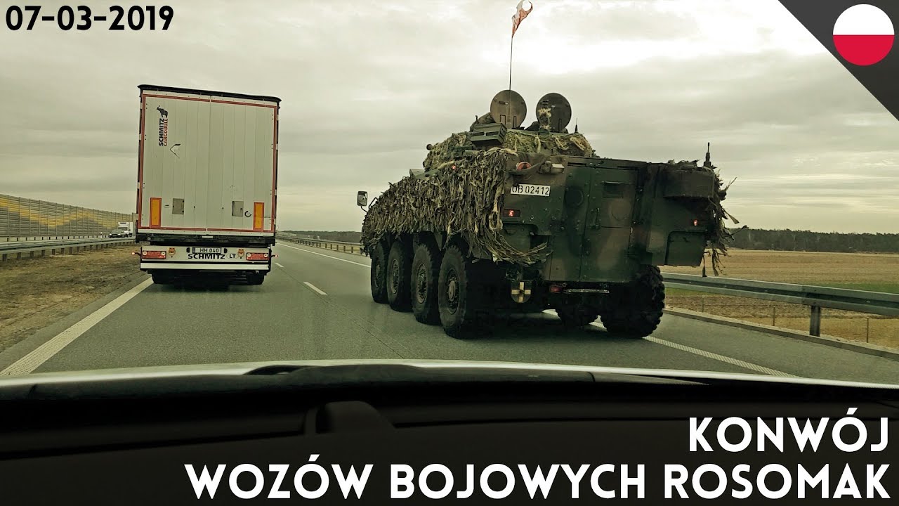 Konw&oacute;j woz&oacute;w bojowych Rosomak - 07-03-2019