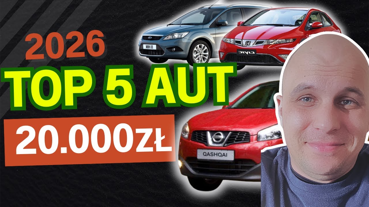 TOP 5 AUT do 20000zł w 2026! - auto miejskie, kombi, SUV