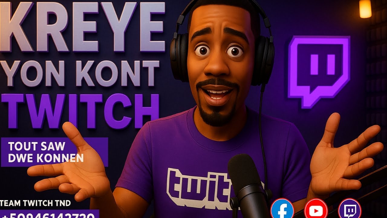 Men Kijan Pouw kreye Yon Kont Twitch | Siw Haiti oubyen Nenpòt Lòt Peyi
