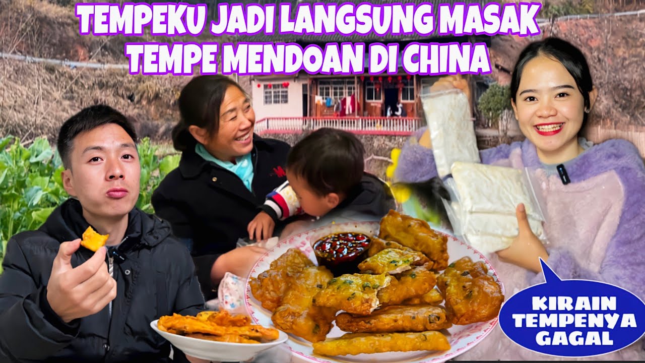 KAGET TEMPEKU JADI DI CHINA ,LANGSUNG SAYA OLAH MENJADI TEMPE GORENG TEPUNG BEGINI REAKSI KELUARGAKU