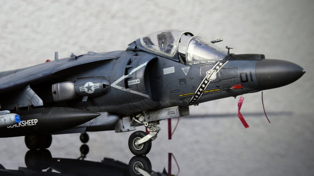 Building the AV-8B Harrier II Plus | 1/48 UMA Models Full Build | USMC “Blacksheep” Jump Jet