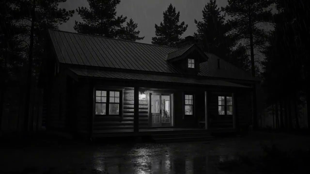 Rain on Cabin Windows That Soothes the Nervous System