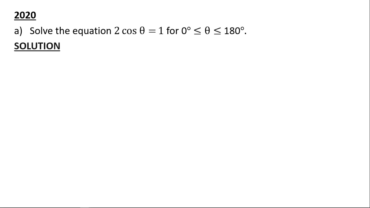 Trigonometric Equations-G12
