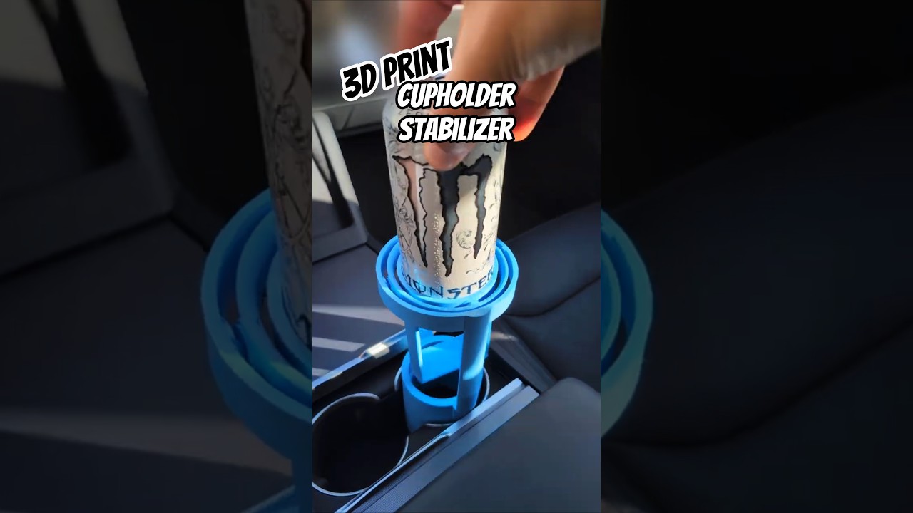 3D Printed Drink Cupholder Stabilizer Gimbal 