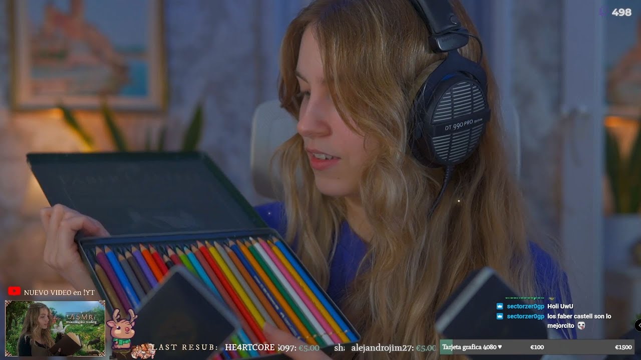 ASMR con Objetos de PAPELERÍA ❤️ DIRECTO 1H 🔴