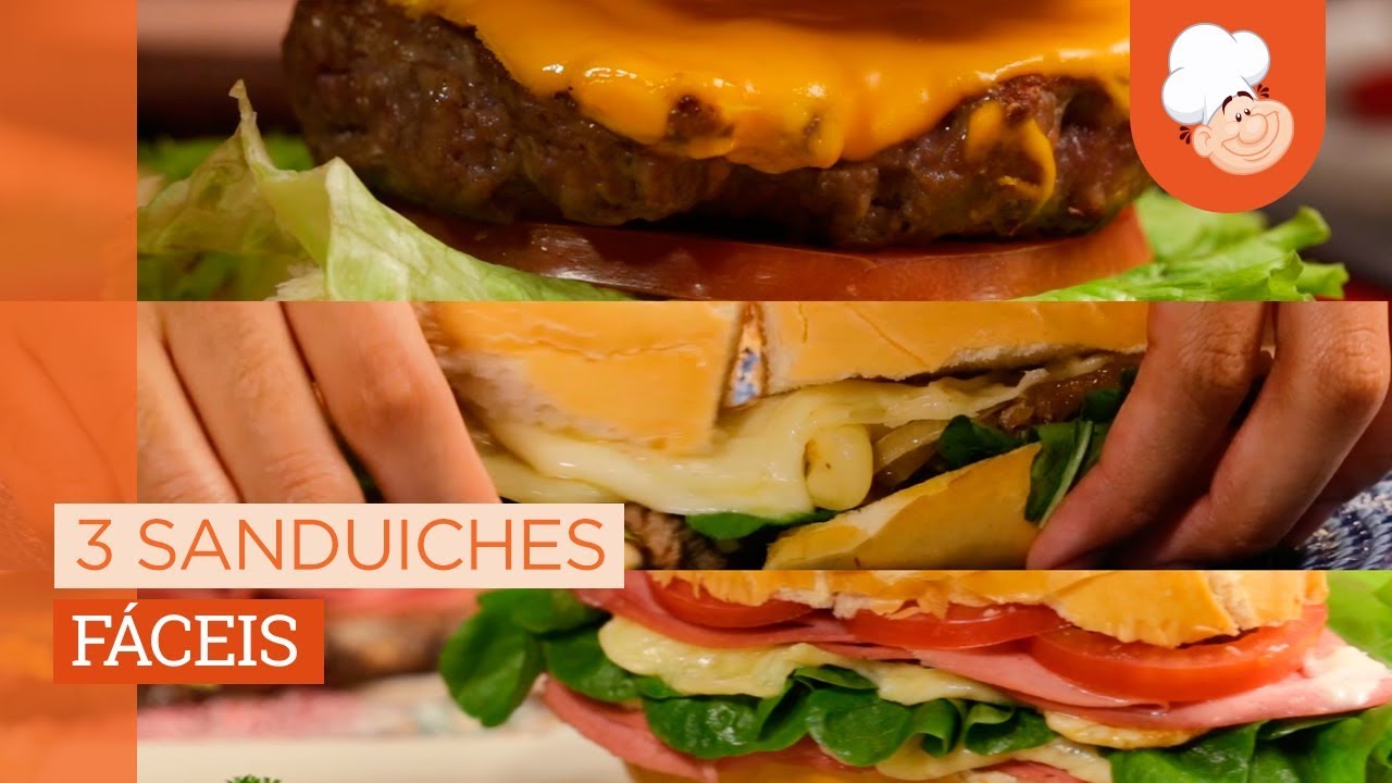 3 sanduíches fáceis — Receitas TudoGostoso