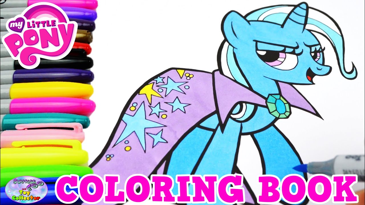 My Little Pony Coloring Book MLP Trixie Lulamoon Episode Surprise Egg and Toy Collector SETC